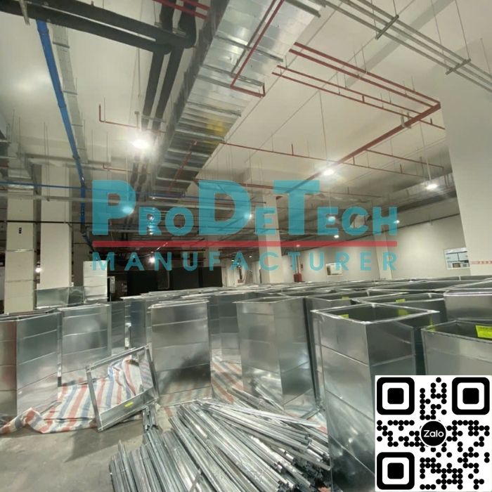 Ống gió và phụ kiện tại công trình