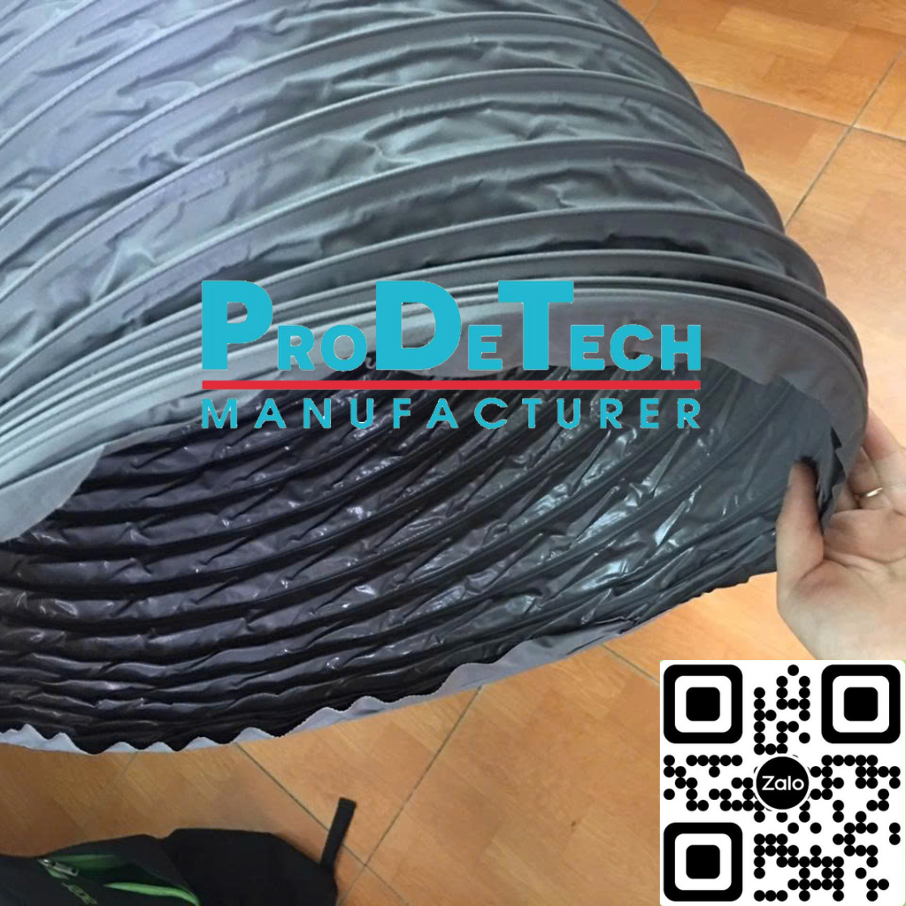 Ống gió mềm vải Tarpaulin phi 400mm