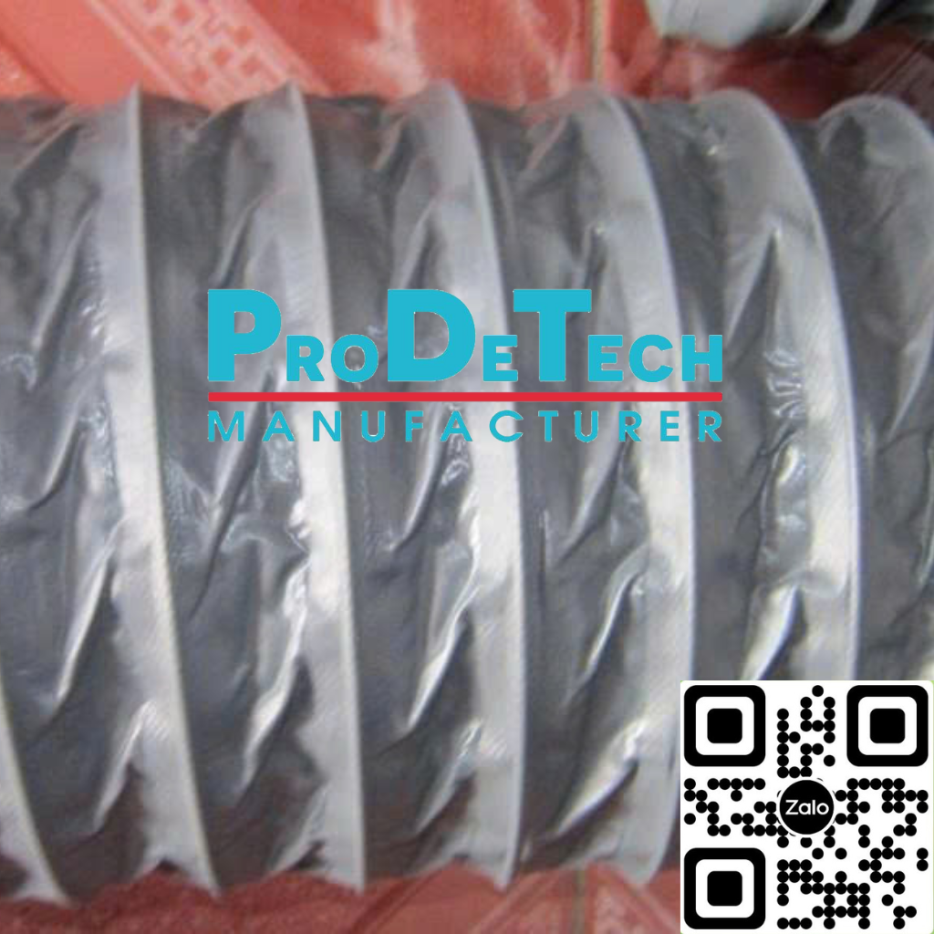 Cận chất ống gió mềm vải Tarpaulin 