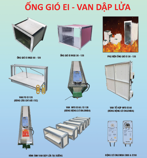 Ống gió chống cháy & Van dập lửa EI