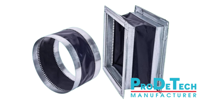 Cổ bạt mềm ống gió vuông tròn tôn mạ kẽm giảm rung