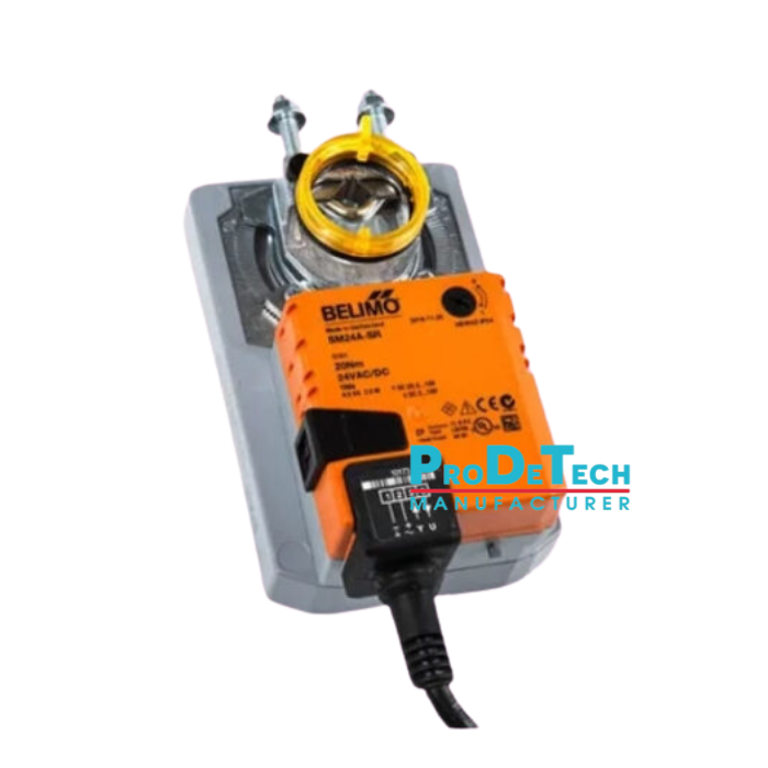 Cơ chế lò xo hồi vị (Spring Return) giúp van tự động đóng khi mất điện – đảm bảo Fail-Safe.