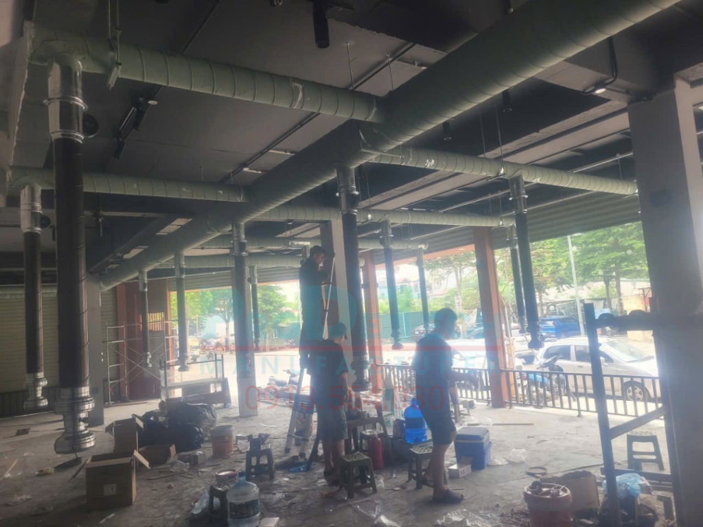 Phụ kiện ống gió HVAC được gia công chính xác, đảm bảo độ kín khít và hiệu quả vận hành hệ thống