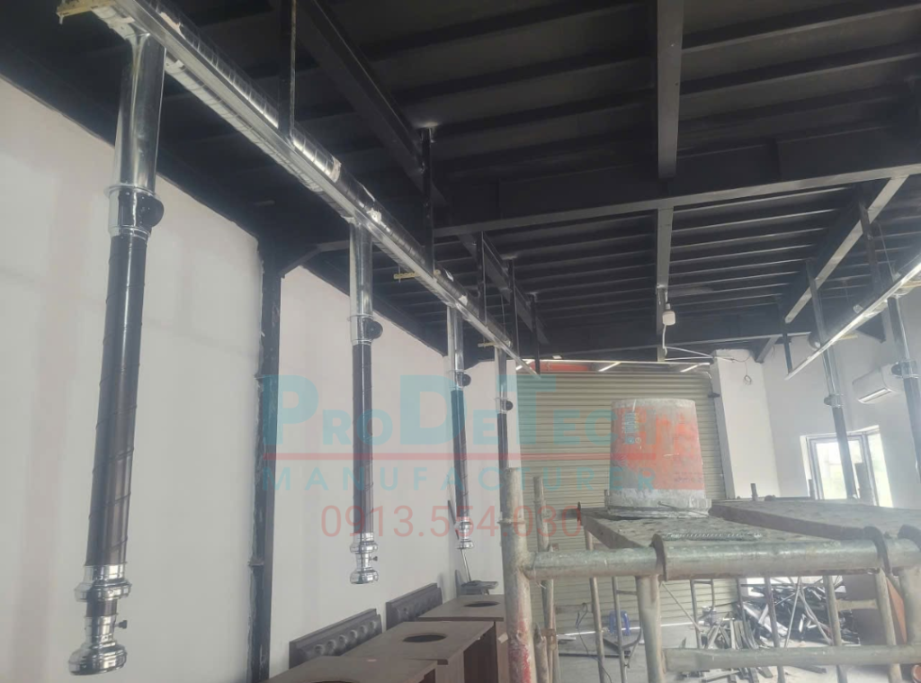 Thi công lắp đặt hệ thống thông gió, hút khói nhà hàng với vật tư HVAC sản xuất trực tiếp tại nhà máy