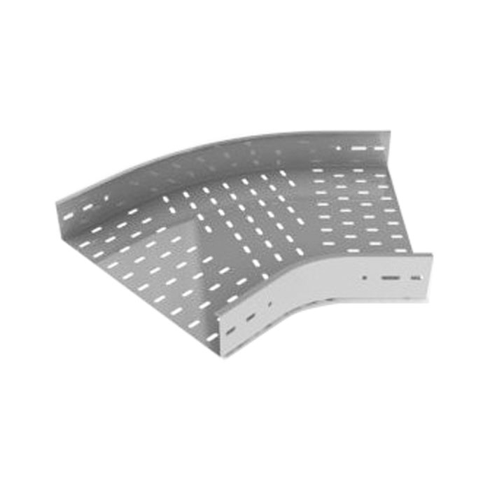 Chếch 45 độ máng cáp đột lỗ kèm nắp CT-THE45R